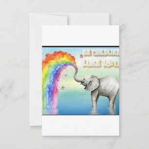 Guardar el elefante de la invitación a la fecha y 