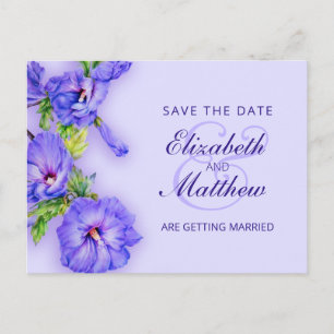 Guardar el hibisco pintado con la postal de fecha