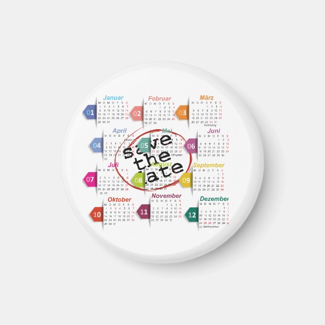 Guardar el imán de fecha (Frente)