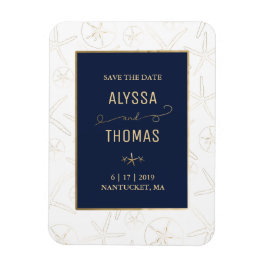 Guardar el imán de fecha - Boda de playa, Starfish