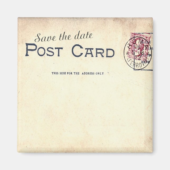 Guardar el imán de postales de fecha (Frente)