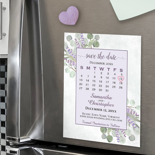Guardar el imán del calendario Eucalyptus Lavender (Subido por el creador)