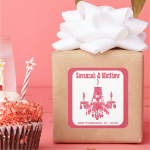 Guardar el Pegatina del Boda de candelabros de fec