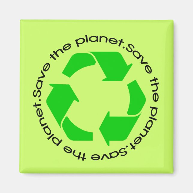 Guardar el planeta | Reciclaje del Imán de Sensibi (Frente)
