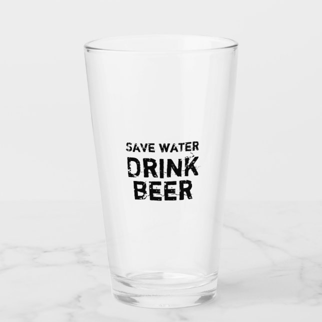 Guardar el vaso de cerveza para beber agua (Anverso)