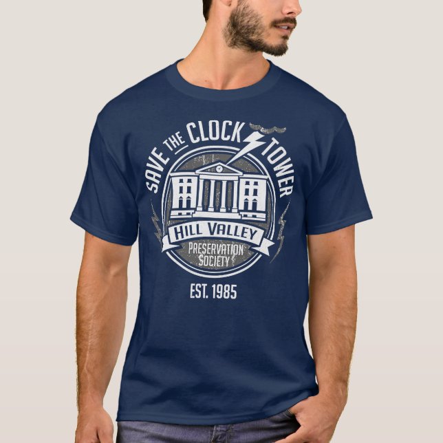 Guardar La Camiseta Clásica De La Torre Del Reloj (Anverso)