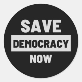 Guardar la democracia ahora Pegatina