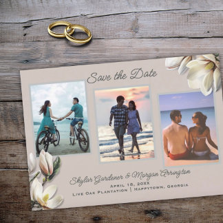 Guardar la Fecha Anuncio de Boda de Magnolia