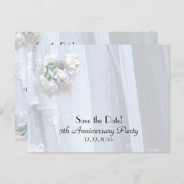 Guardar la Fecha Anuncio del 5to Aniversario de Bo (Anverso / Reverso)