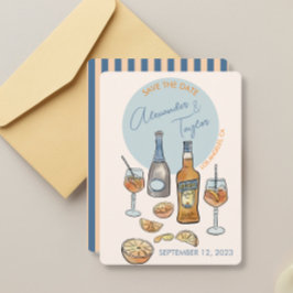Guardar la fecha Boda Aperol spritz italiano Naran