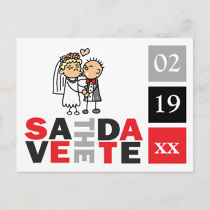 Guardar la fecha Bodas de la tarjeta fotográfica B