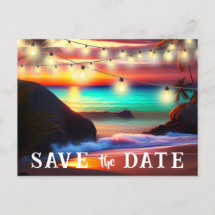 Guardar la fecha Código QR Invitación de playa tro