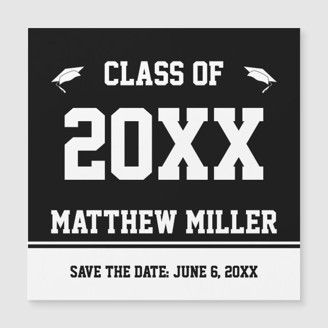 Guardar la fecha de graduación de nombre de Black  (Anverso)