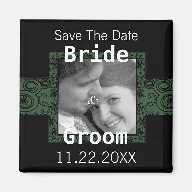 Guardar la fecha de su imán fotográfico - (Frente)