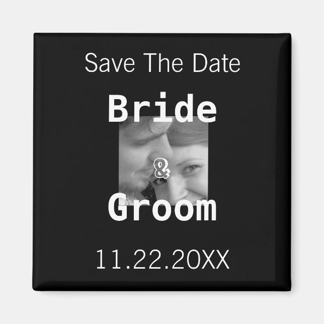 Guardar La Fecha De Su Imán Fotográfico (Frente)