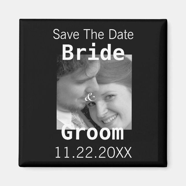 Guardar la fecha de su imán fotográfico - (Frente)