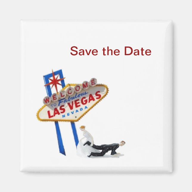 Guardar la fecha del imán de Las Vegas (Frente)