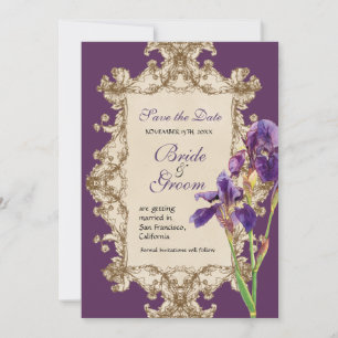 Guardar la fecha - Elegante invitación al monogram