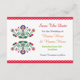 Guardar La Fecha Fiesta Invitación A La Boda Flora