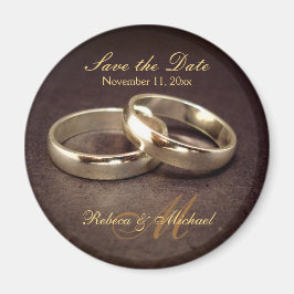 Guardar la fecha - Imanes de banda Boda de oro