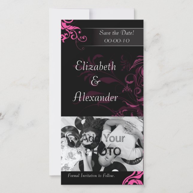 Guardar La Fecha - Invitación De Boda (Anverso)