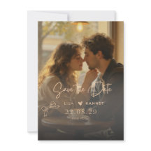 Guardar la Fecha Invitación de Boda | Romántico