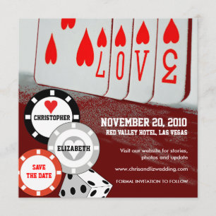Guardar La Fecha Invitación Love Casino Card 3