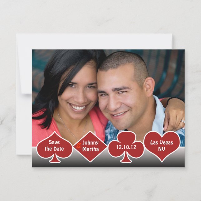 Guardar la fecha (Las Vegas) Anuncio con foto (Anverso)