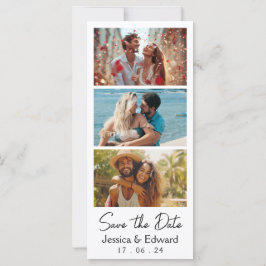 Guardar la fecha PhotoBooth Código Qr Moda blanca 