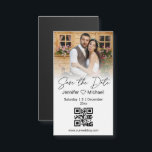 guardar la fecha qr código de la pareja foto mínim<br><div class="desc">elegante guardar la fecha qr código pareja foto mínimo imán</div>