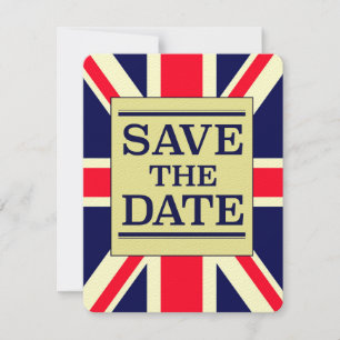 Guardar la fecha Vintage Union jack