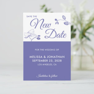 Guardar la floral de aplazamiento del boda de la n