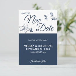 Guardar la floral de aplazamiento del boda de la n