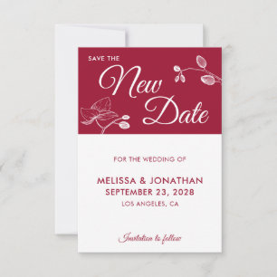 Guardar la floral de aplazamiento del boda de la n