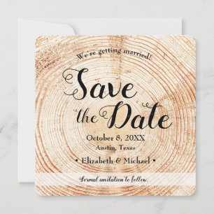 Guardar la foto de fecha Invitación boda rústico d