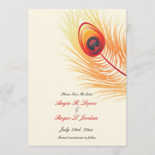 Guardar La Invitación A La Boda De Peacock