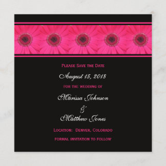 Guardar la invitación a la fecha — Pink Gerbera Da