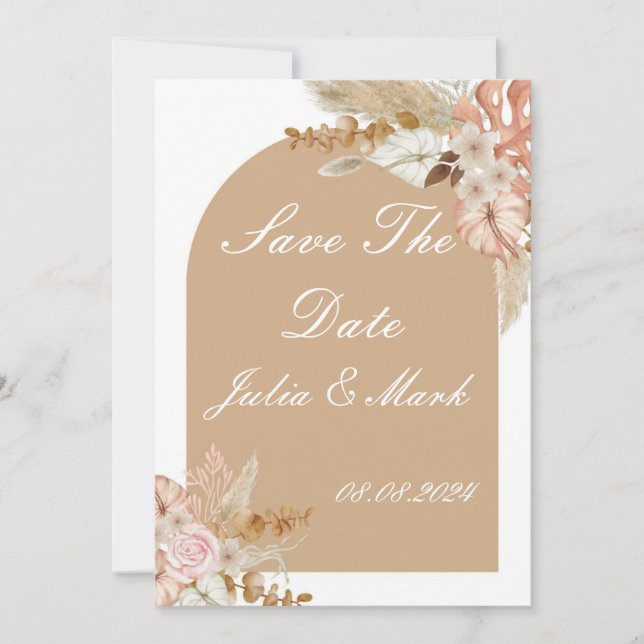 GUARDAR LA INVITACIÓN DE BODA DE FECHA (Anverso)