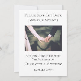Guardar La Invitación De Boda De Fecha Manteniendo