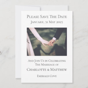 Guardar La Invitación De Boda De Fecha Manteniendo