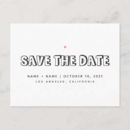 Guardar la Invitación de Boda simple con fecha de