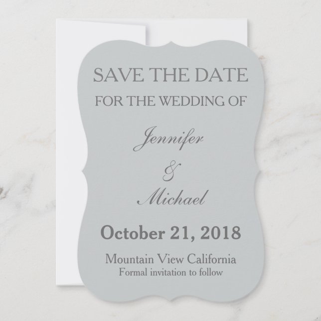 Guardar la invitación de casamiento de fecha (Anverso)