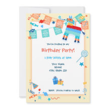 Guardar la invitación de cumpleaños de Pinata