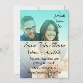 Guardar la Invitación de filtro fotográfico azul