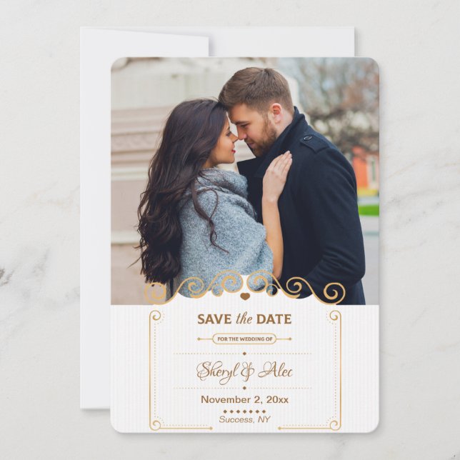 Guardar la Invitación de fotos de desplazamiento d (Anverso)