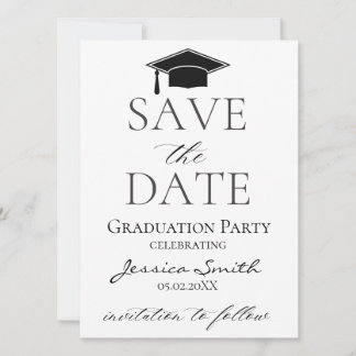 Guardar la Invitación de graduación de fecha