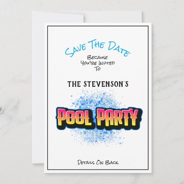 Guardar La Invitación De La Fiesta Del Grupo De Fe (Anverso)