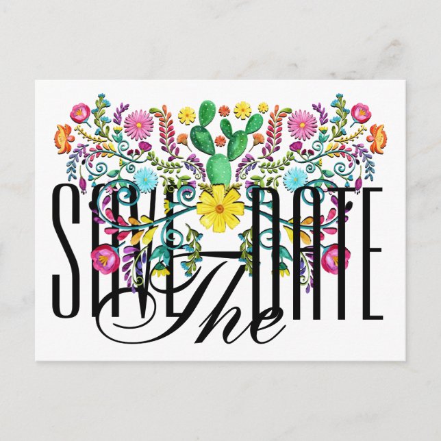 Guardar la invitación de postales de fecha (Anverso)