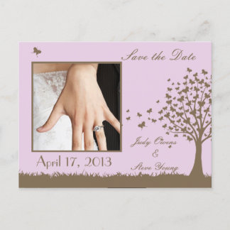 Guardar la invitación del árbol de mariposa Date