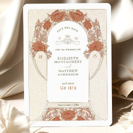 Guardar la invitación del Art Nouveau William Morr